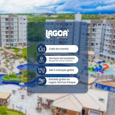 Lagoa EcoTowers Resort - Acesso gratuito ao Lagoa Termas Parque e Ecopraia Caldas Novas Exterior foto