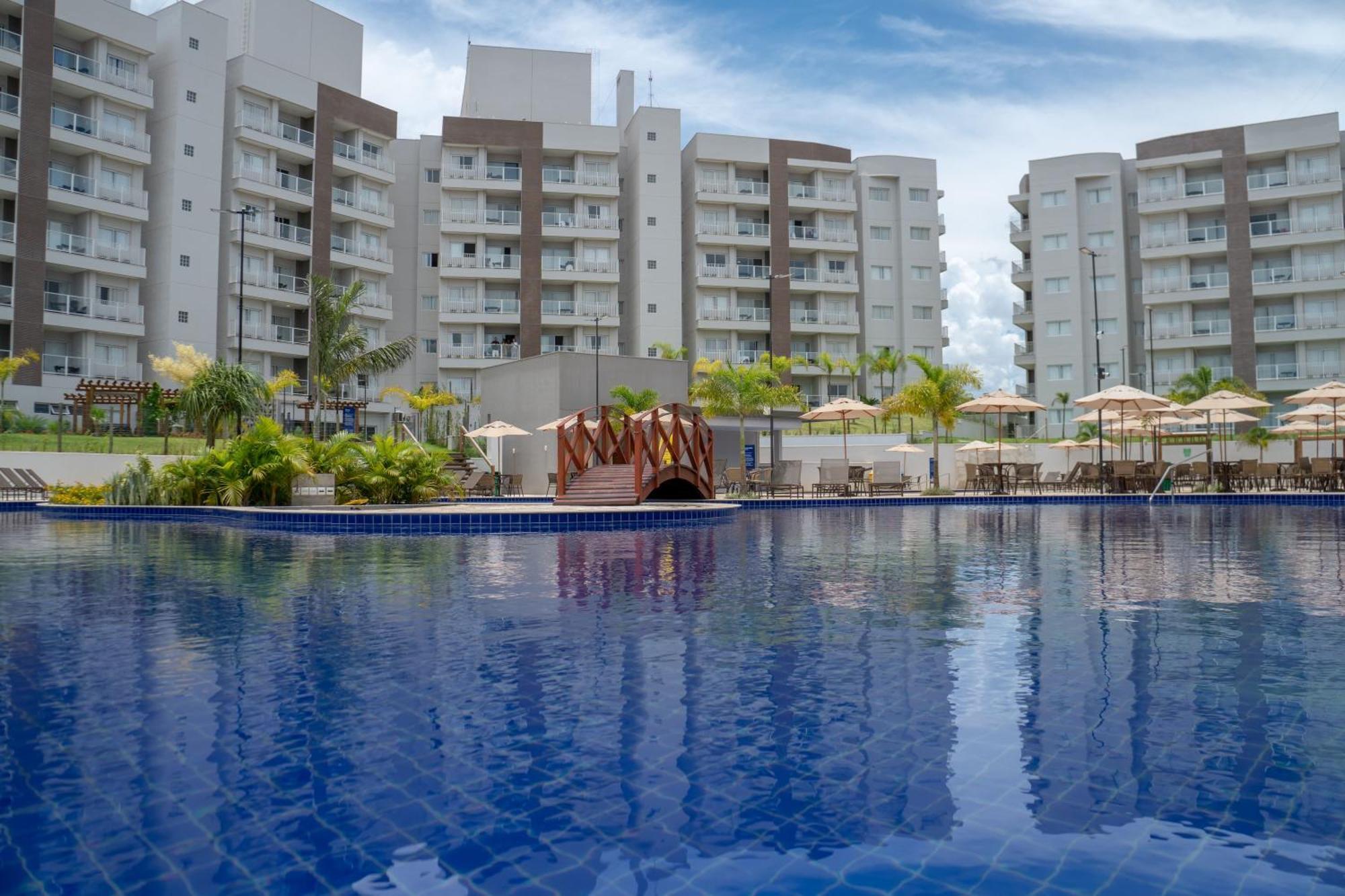 Lagoa EcoTowers Resort - Acesso gratuito ao Lagoa Termas Parque e Ecopraia Caldas Novas Exterior foto