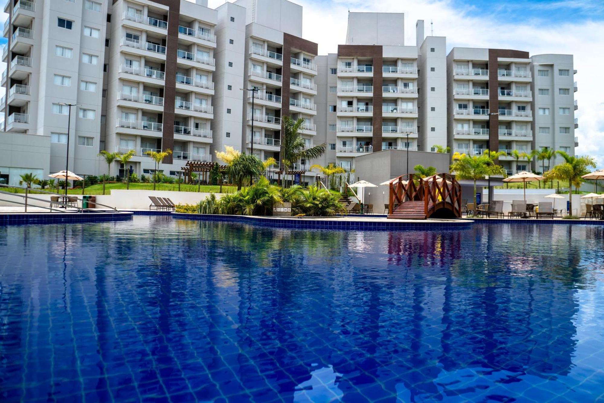 Lagoa EcoTowers Resort - Acesso gratuito ao Lagoa Termas Parque e Ecopraia Caldas Novas Exterior foto