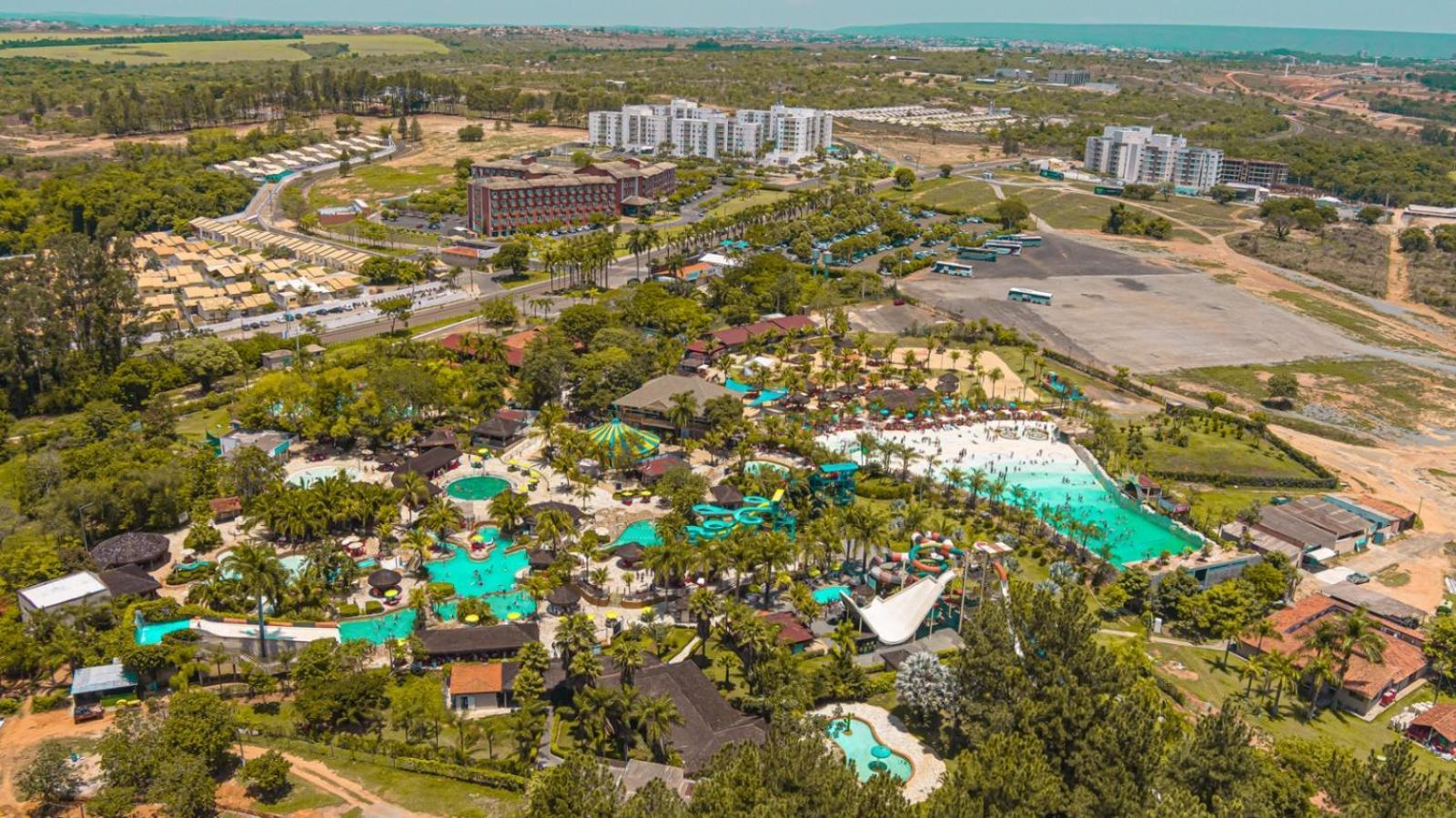 Lagoa EcoTowers Resort - Acesso gratuito ao Lagoa Termas Parque e Ecopraia Caldas Novas Exterior foto